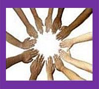 Rossmoor RAD logo - a circle of hands